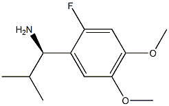 (1R)-1-(2-FLUORO-4,5-DIMETHOXYPHENYL)-2-METHYLPROPYLAMINE Struktur