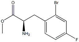 METHYL (2R)-2-AMINO-3-(2-BROMO-4-FLUOROPHENYL)PROPANOATE Struktur