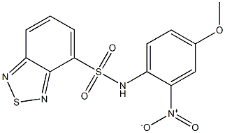 N-(4-METHOXY-2-NITROPHENYL)-2,1,3-BENZOTHIADIAZOLE-4-SULFONAMIDE Struktur