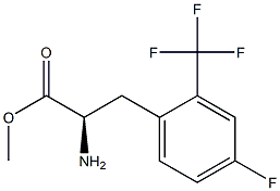 METHYL (2R)-2-AMINO-3-[4-FLUORO-2-(TRIFLUOROMETHYL)PHENYL]PROPANOATE Struktur