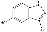 3-BROMO-5-HYDROXY (1H)INDAZOLE Struktur