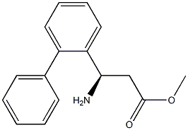 METHYL (3R)-3-AMINO-3-(2-PHENYLPHENYL)PROPANOATE Struktur