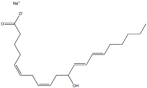 (+/-)11-HYDROXY-5Z,8Z,12E,14E-EICOSATETRAENOIC ACID, SODIUM SALT Struktur