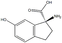 (1S)-1-AMINO-6-HYDROXYINDANECARBOXYLIC ACID Struktur