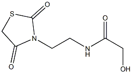 N-[2-(2,4-DIOXO-1,3-THIAZOLIDIN-3-YL)ETHYL]-2-HYDROXYACETAMIDE Struktur