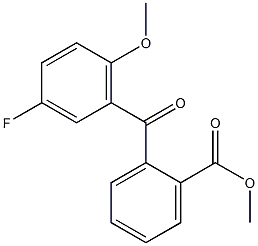 METHYL 2-(3-FLUORO-6-METHOXYBENZOYL)BENZOATE Struktur