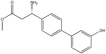 METHYL (3S)-3-AMINO-3-[4-(3-HYDROXYPHENYL)PHENYL]PROPANOATE Struktur