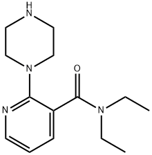 N,N-DIETHYL-2-PIPERAZIN-1-YL-NICOTINAMIDE Struktur