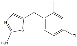 5-(4-CHLORO-2-METHYLBENZYL)-1,3-THIAZOL-2-AMINE Struktur