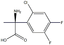 (2S)-2-AMINO-2-(2-CHLORO-4,5-DIFLUOROPHENYL)PROPANOIC ACID Struktur