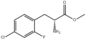 METHYL (2R)-2-AMINO-3-(4-CHLORO-2-FLUOROPHENYL)PROPANOATE Struktur