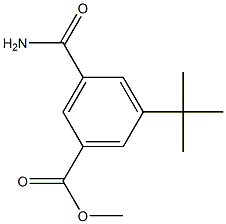 3-CARBAMOYL-5-TERT-BUTYL-METHYL BENZOATE Struktur