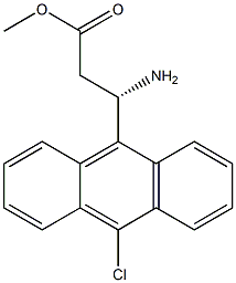 METHYL (3S)-3-AMINO-3-(10-CHLORO(9-ANTHRYL))PROPANOATE Struktur