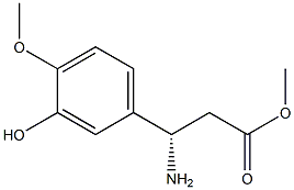 METHYL (3S)-3-AMINO-3-(3-HYDROXY-4-METHOXYPHENYL)PROPANOATE Struktur