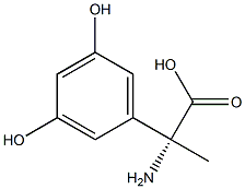 (2R)-2-AMINO-2-(3,5-DIHYDROXYPHENYL)PROPANOIC ACID Struktur