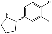 (2S)-2-(4-CHLORO-3-FLUOROPHENYL)PYRROLIDINE Struktur