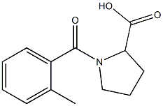 1-(2-METHYLBENZOYL)PYRROLIDINE-2-CARBOXYLIC ACID Struktur