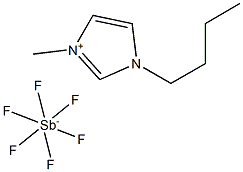 1-BUTYL-3-METHYLIMIDAZOLIUM HEXAFLUOROANTIMONATE Struktur