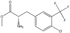 METHYL (2S)-2-AMINO-3-[4-CHLORO-3-(TRIFLUOROMETHYL)PHENYL]PROPANOATE Struktur