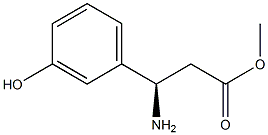 METHYL (3R)-3-AMINO-3-(3-HYDROXYPHENYL)PROPANOATE Struktur