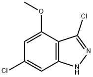 3,6-DICHLORO-4-METHOXYINDAZOLE Struktur