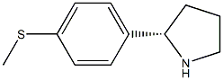 1-((2S)PYRROLIDIN-2-YL)-4-METHYLTHIOBENZENE Struktur