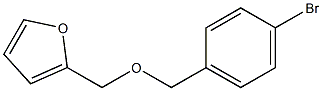 4-BROMOBENZYL FURFURYL ETHER Struktur