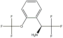 (1S)-2,2,2-TRIFLUORO-1-[2-(TRIFLUOROMETHOXY)PHENYL]ETHYLAMINE Struktur