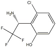 2-((1R)-1-AMINO-2,2,2-TRIFLUOROETHYL)-3-CHLOROPHENOL Struktur