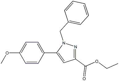 ETHYL 1-BENZYL-5-(4-METHOXYPHENYL)-1H-PYRAZOLE-3-CARBOXYLATE Struktur