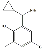 2-((1S)AMINOCYCLOPROPYLMETHYL)-4-CHLORO-6-METHYLPHENOL Struktur