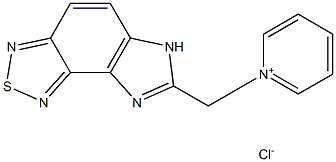 1-(6H-IMIDAZO[4,5-E][2,1,3]BENZOTHIADIAZOL-7-YLMETHYL)PYRIDINIUM CHLORIDE Struktur