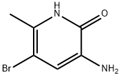 3-AMINO-5-BROMO-6-METHYLPYRIDIN-2-OL Struktur