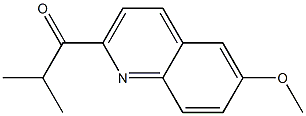 1-(6-METHOXYQUINOLIN-2-YL)-2-METHYLPROPAN-1-ONE Struktur