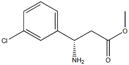 METHYL (3S)-3-AMINO-3-(3-CHLOROPHENYL)PROPANOATE Struktur