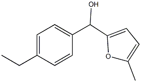 4-ETHYLPHENYL-(5-METHYL-2-FURYL)METHANOL Struktur