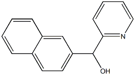 2-NAPHTHYL-(2-PYRIDYL)METHANOL Struktur