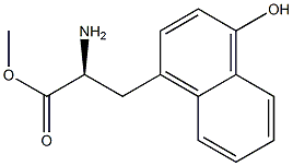 METHYL (2S)-2-AMINO-3-(4-HYDROXYNAPHTHYL)PROPANOATE Struktur