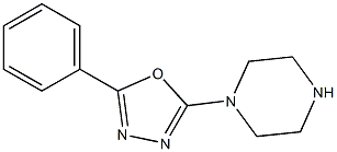 1-(5-PHENYL-1,3,4-OXADIAZOL-2-YL)PIPERAZINE Struktur