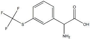 AMINO-(3-TRIFLUOROMETHYLSULFANYL-PHENYL)-ACETIC ACID Struktur