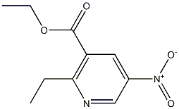 ETHYL 2-ETHYL-5-NITRONICOTINATE Struktur