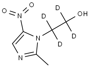 METRONIDAZOLE-D4 Struktur