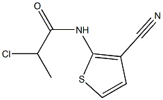 2-CHLORO-N-(3-CYANOTHIEN-2-YL)PROPANAMIDE Struktur