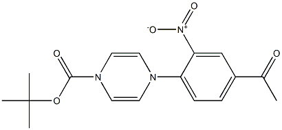 1-BOC-4-(4-ACETYL-2-NITRO-PHENYL)-4H-PYRAZINE Struktur