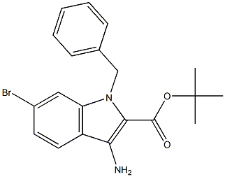 3-AMINO-1-BENZYL-6-BROMO-1H-INDOLE-2-CARBOXYLIC ACID TERT-BUTYL ESTER