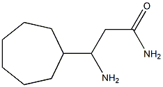 3-AMINO-3-CYCLOHEPTYL-PROPIONIC ACID AMIDE Struktur