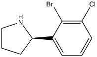 (2R)-2-(2-BROMO-3-CHLOROPHENYL)PYRROLIDINE Struktur