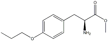 METHYL (2S)-2-AMINO-3-(4-PROPOXYPHENYL)PROPANOATE Struktur