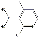 2-CHLORO-4-PICOLINE-3-BORONIC ACID Struktur