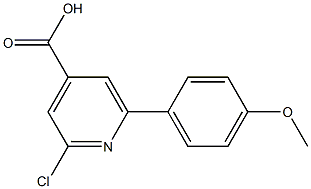 2-CHLORO-6-(4-METHOXYPHENYL)PYRIDINE-4-CARBOXYLIC ACID Struktur